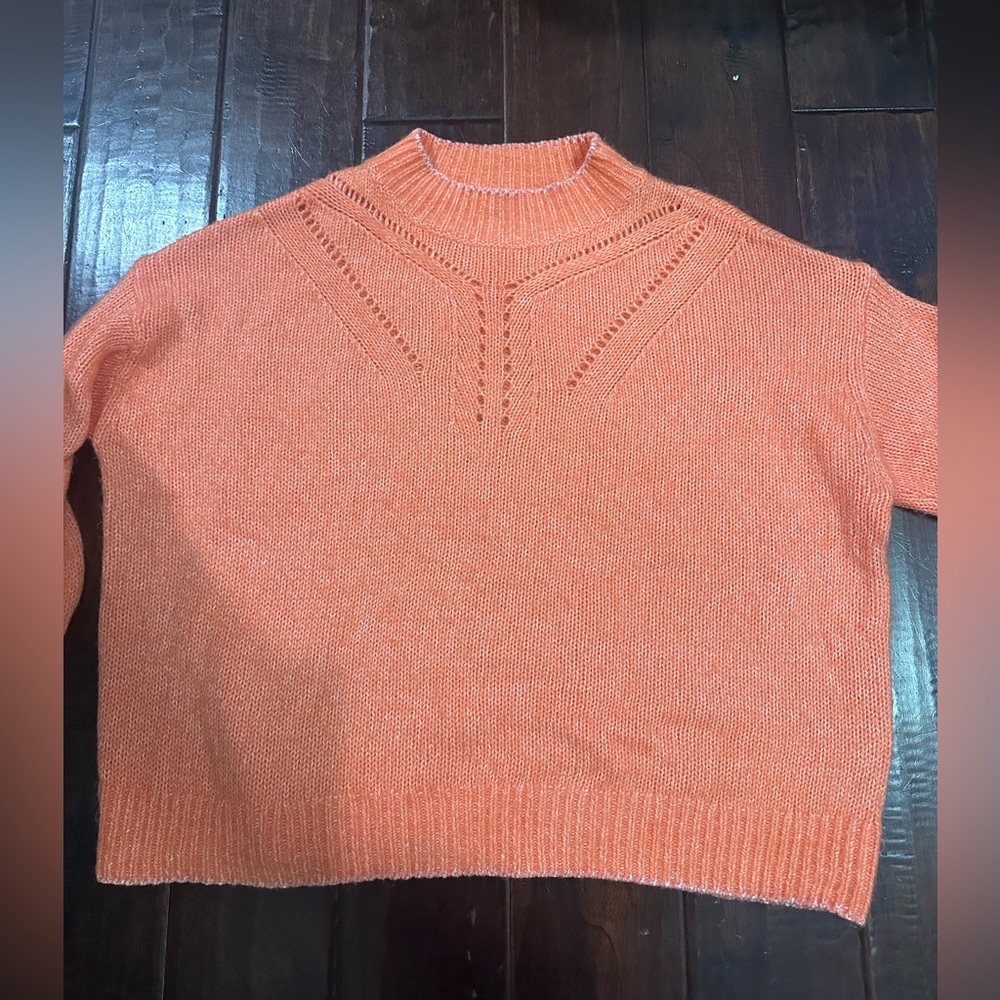 Banana Republic Orange Cowl Neck Sweater